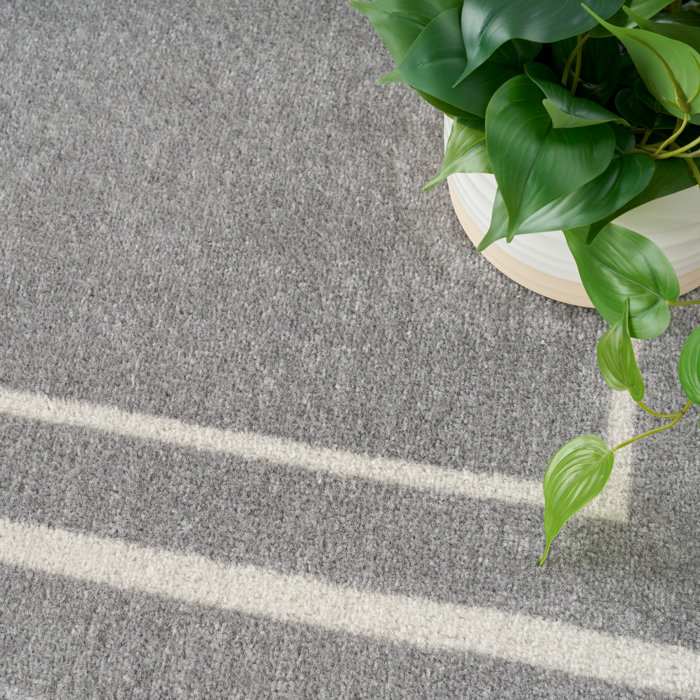 Wade Logan® Gray/Ivory Indoor/Outdoor Rug & Reviews Wayfair